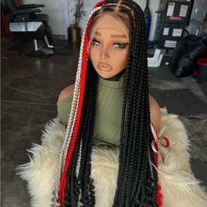 Full Lace Knotless Braids Wig Ready To Ship